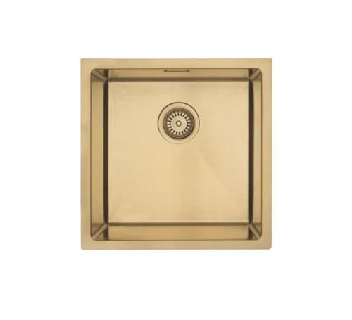 Mercer Aurora Single Bowl Sink - Brass Colour