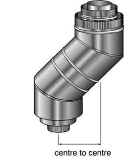 Double Casing Flue Offset