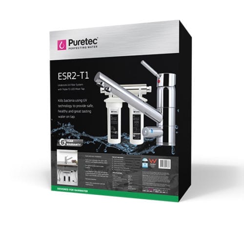 Puretec ESR2-T1 Undersink UV Filter System with Tripla T1 Mixer Tap