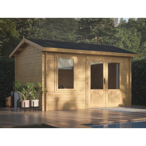 Log Cabin Garden House Iris 3.6m x 2.7m