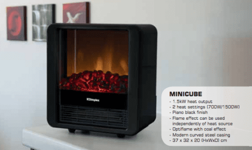 Dimplex 1.5kW Minicube Portable Electric Fire MINICUBE-B