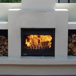 Jetmaster 700D Outdoor Alfresco Wood Fire Package Masonry Install